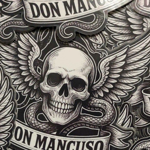 Don Mancuso Wings of Rock - Vinyl Sticker