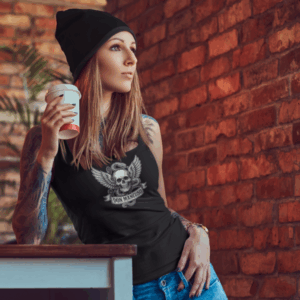 Don Mancuso Wings of Rock - Women’s Racerback Tank